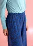 “Hazel” jersey pants in organic cotton/spandex (blue mussel S)