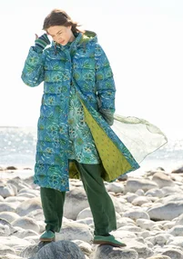 “Bhumika” down coat recycled polyester/down - indigofera