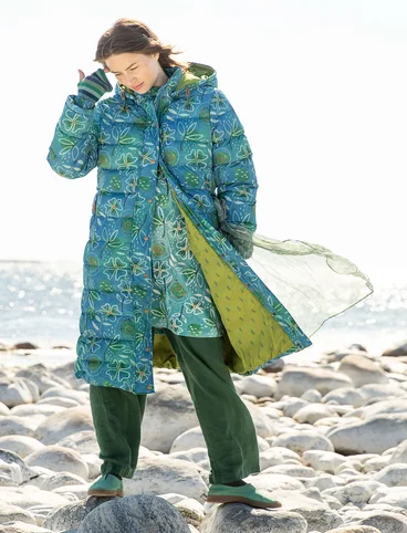 “Bhumika” recycled polyester/down coat - indigofera