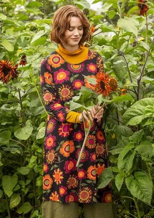 Robe "Sunflower" en jersey de lyocell/élasthanne - noir