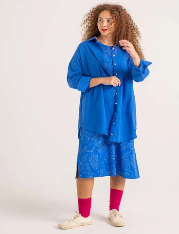 Trikåklänning "Contour" i lyocell/elastan - safirblå