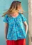 “Chiquitita” blouse in organic cotton (lagoon blue S)