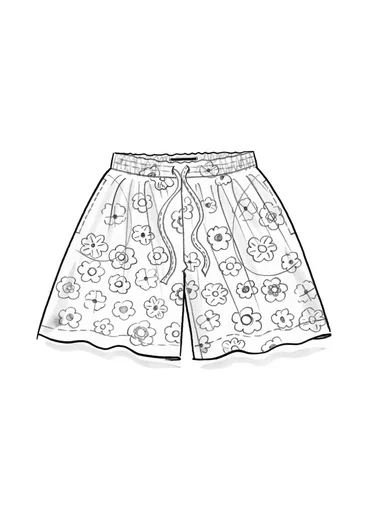 “Sunbeam” woven organic cotton shorts - jade