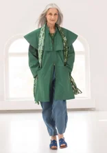 Woven organic cotton jacket - basil