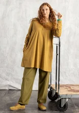 “Judit” jersey tunic in organic cotton/modal - camel