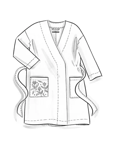 Kimono "Tuvstarr" en lin tissé - pin