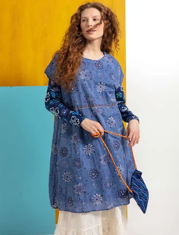 Robe "Mallika" en coton biologique - bleu ciel