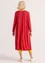 Tricot jurk "Contour" van lyocell/elastaan (papegaairood S)