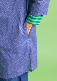 “Monika” woven tunic in organic cotton - bluebell