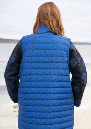 “Susan” recycled polyester waistcoat - klein blue