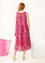 Vevd kjole «Bouquet» i økologisk bomull (rosa orkidé S)