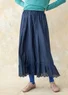 Woven organic cotton underskirt (dark indigo S)