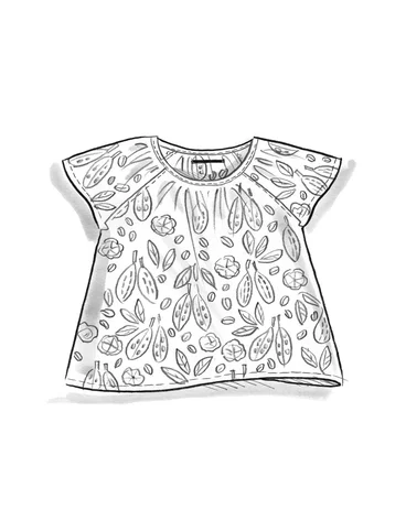 “Chiquitita” blouse in organic cotton - black