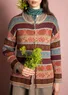 “Klara” organic/recycled cotton cardigan (aubergine S)