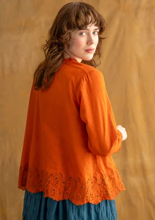 “Birta” organic cotton blouse - henna