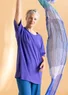 “June” jersey tunic in organic cotton (amethyst XS)