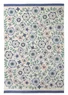 “Desert Bloom” rug in organic cotton (bluebell One Size)