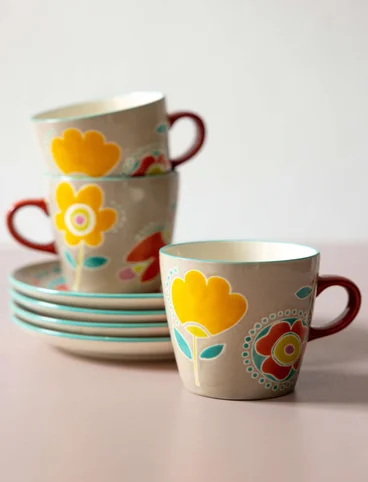 “Tulipanaros” ceramic mug - natural