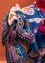 Foulard "Frida" en laine (bleu porcelaine Taille unique)
