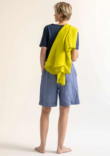 “Seraj” woven shorts in linen - light bluebell