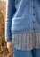 Wool cardigan (flax blue S)