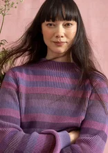 “Nebula” organic/recycled cotton sweater - hyacinth