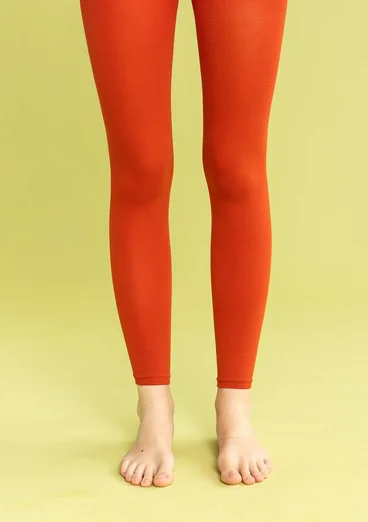 Legging uni en polyamide recyclé - cuivre