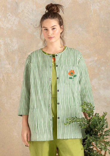 Chemise "Farmer" en coton biologique/lin - cactus