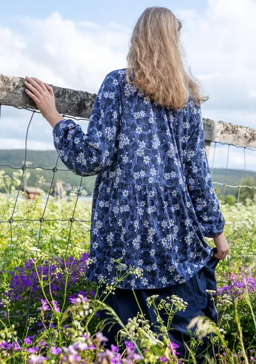 Jerseytunika „Blåsippa“ aus Bio-Baumwolle/Modal - blauglöckchen