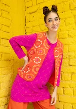 “Soho” jersey vest in organic cotton - chilli