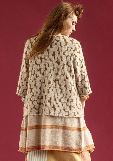 “Morr” cardigan in an alpaca blend and recycled/organic cotton - natural