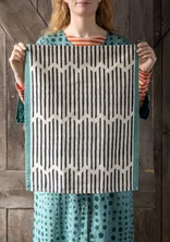 “Play” kitchen towel in organic cotton - black