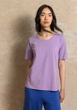 “Theia” jersey top in organic cotton/spandex - moonlight purple