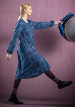 “Ada” patterned dress in organic cotton/modal - indigo