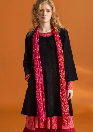 “Hedda” organic cotton shawl  - pomegranate/cerise