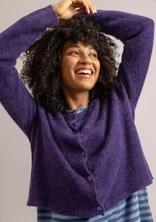 Cardigan in an alpaca blend - night sky