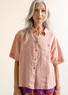 “Seraj” linen blouse (pink marble XL)