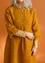 “Asta” woven linen dress (mustard L)