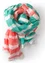 Gestreifter Schal aus Öko-Baumwolle (dunkelrosa-hellorientgrün Einheitsgröße)