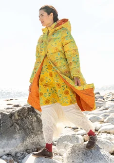 “Bhumika” down coat recycled polyester/down - pineapple