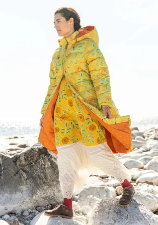 “Bhumika” recycled polyester/down coat - pineapple