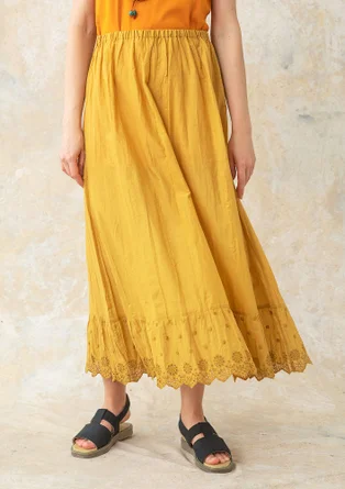 Woven organic cotton underskirt - ochre