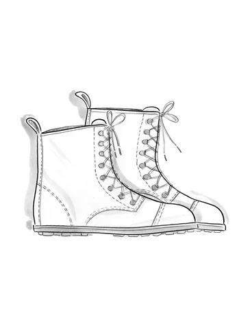 Nappa boots - dark ash grey