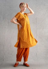 Kleid „Ritu“ aus Bio-Baumwollgewebe - senf
