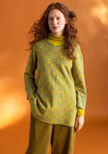 “Freja” knitted organic/recycled cotton tunic - olive oil