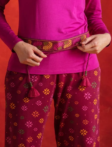 Gürtel „Banaras“ aus Öko-Baumwolle - purpur
