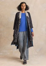 “Sally” organic cotton scarf - black