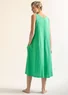 Organic cotton jersey dress (lotus green L)