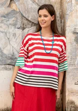 “Kochi” top in organic cotton/modal - wild strawberry