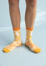 Chaussettes ”April” en coton biologique - mangue